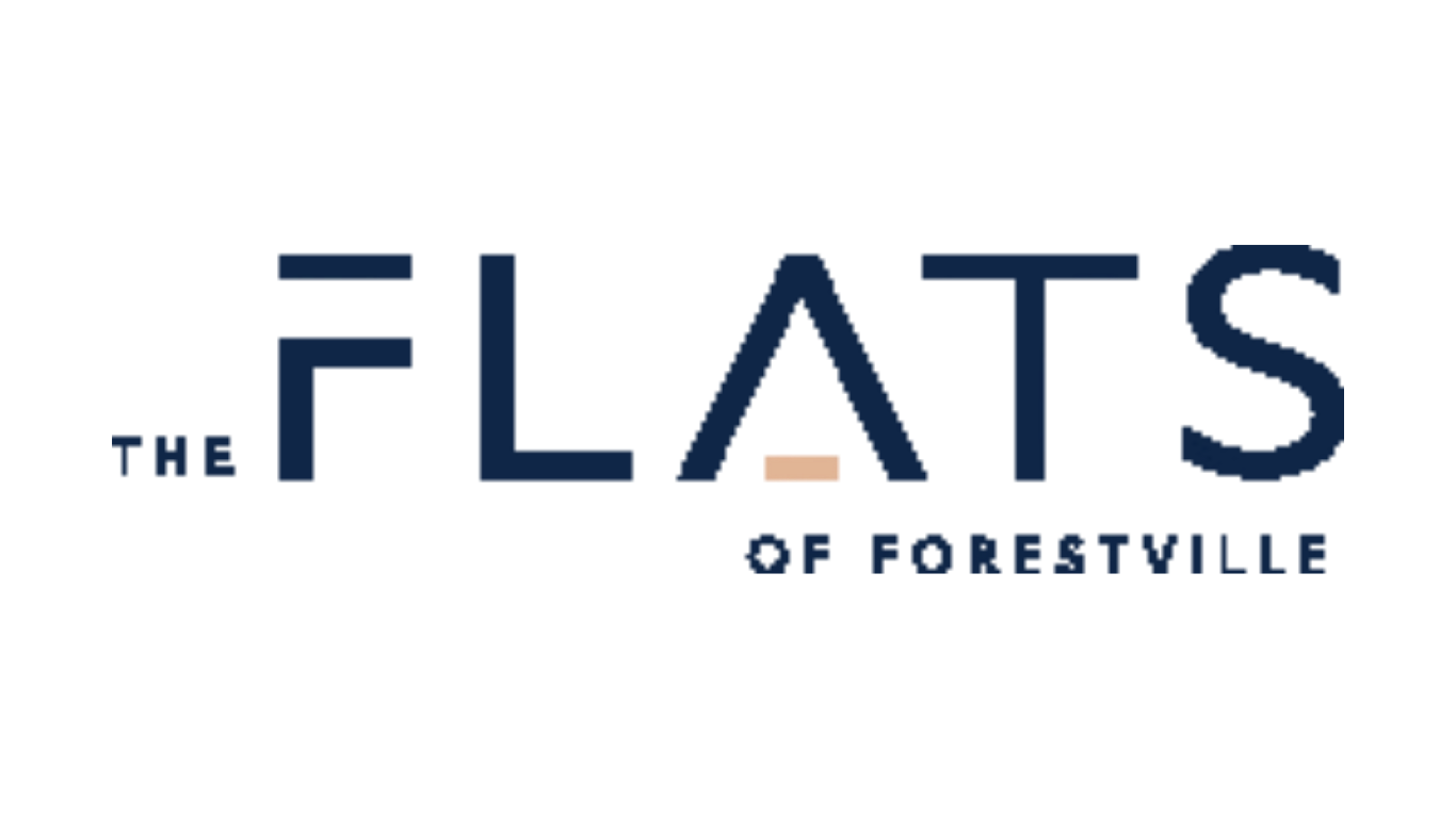 The logo for the Flats of Forestville.